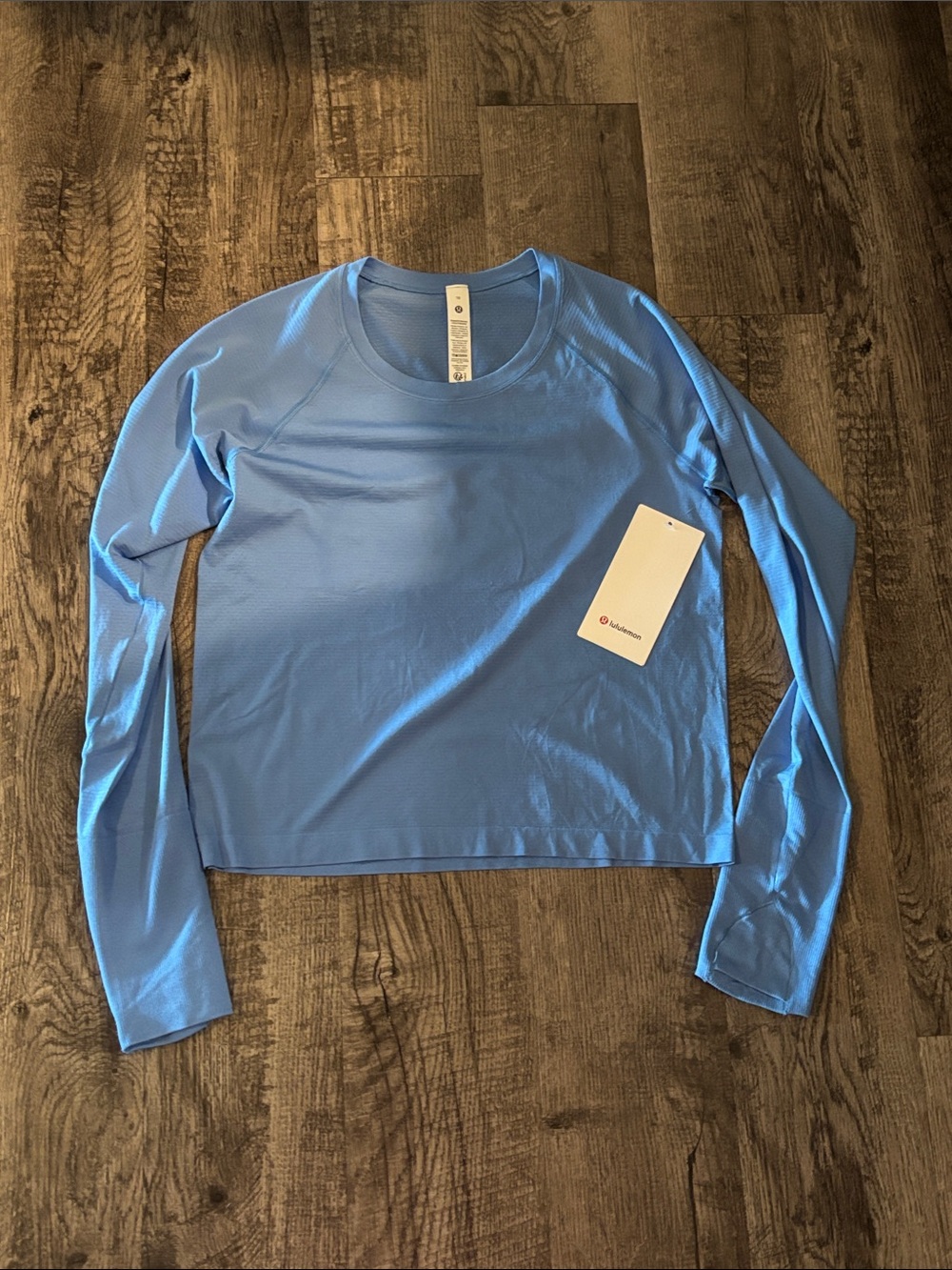 Lululemon Swiftly Tech Long Sleeve - Waist Length - Poolside Blue - Size 10